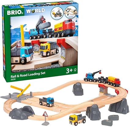 BRIO World - Rail & Road Loading Set