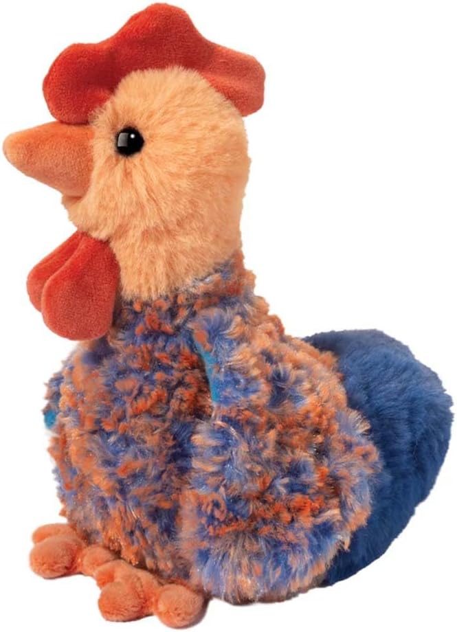 Douglas Mini Soft Chantillie Blue Lace Hen 6.5-inch Stuffed Animal