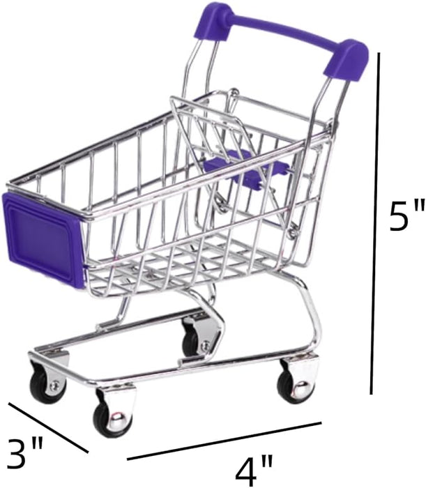 Mini Shopping Cart- Tiny Grocery Cart — Learning Express Gifts