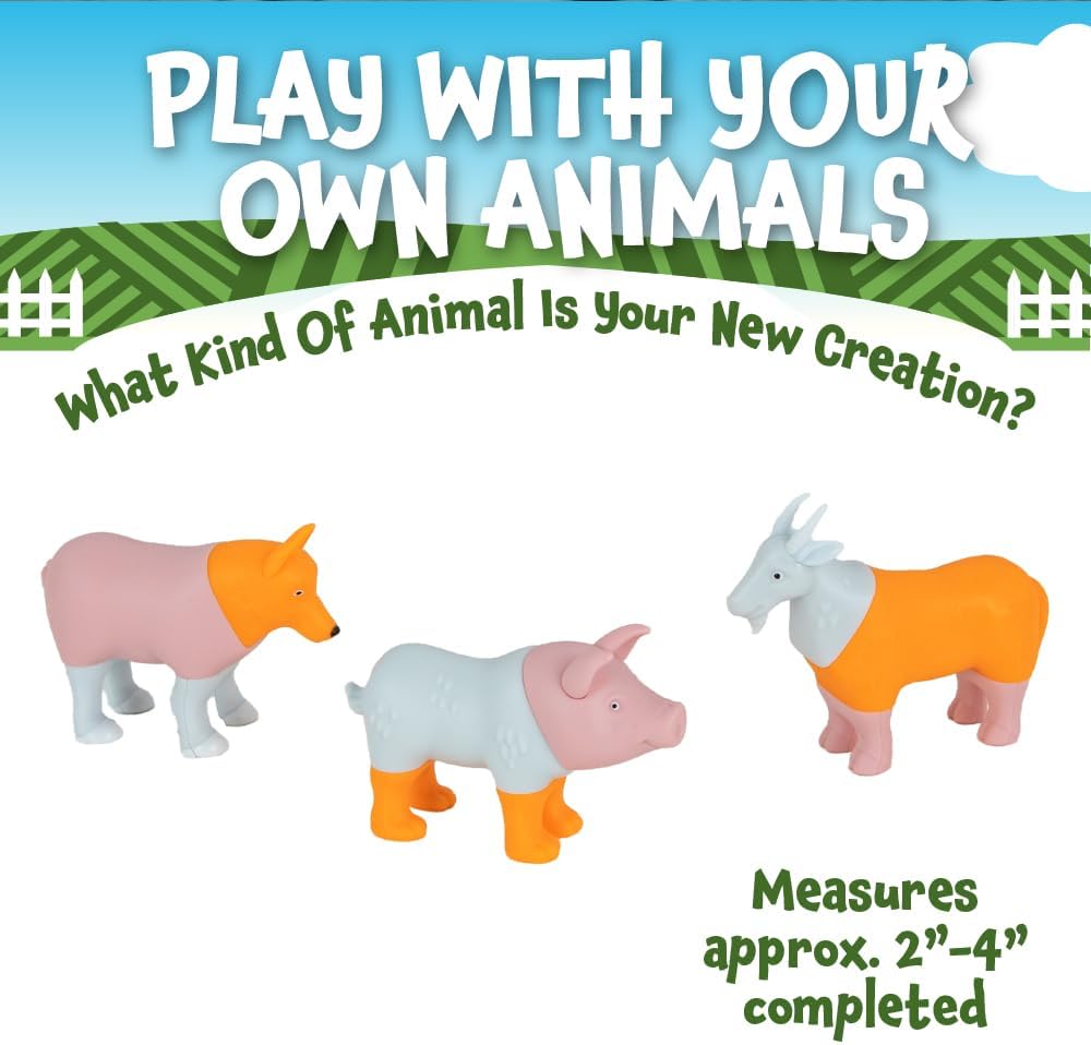 Popular Playthings Magnetic Animal Toy Set 7-Piece with Playmat