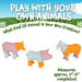 Popular Playthings Magnetic Animal Toy Set 7-Piece with Playmat