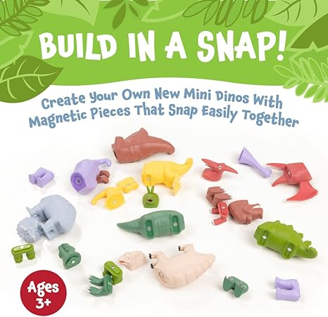 Mix or Match Dinosaur Deluxe Magnetic Building Set