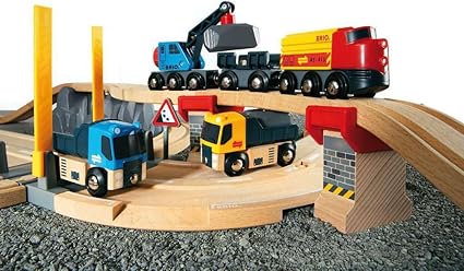 BRIO World - Rail & Road Loading Set