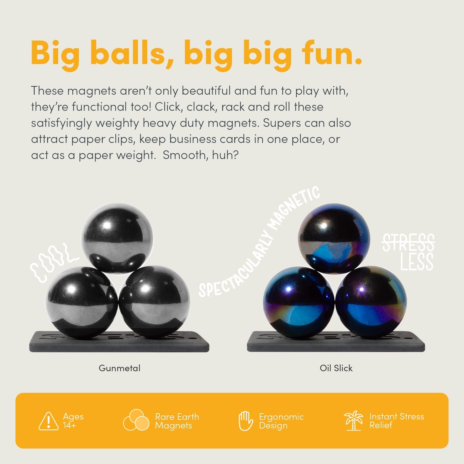 Speks Supers Magnetic Balls Fidget Toy for Adults and Teens 14+