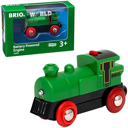 BRIO World Engine Train - Battery Powered Wooden Toy