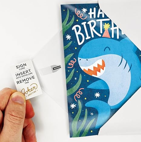 Endless Baby Shark Birthday Musical Prank Card with Hidden Glitter