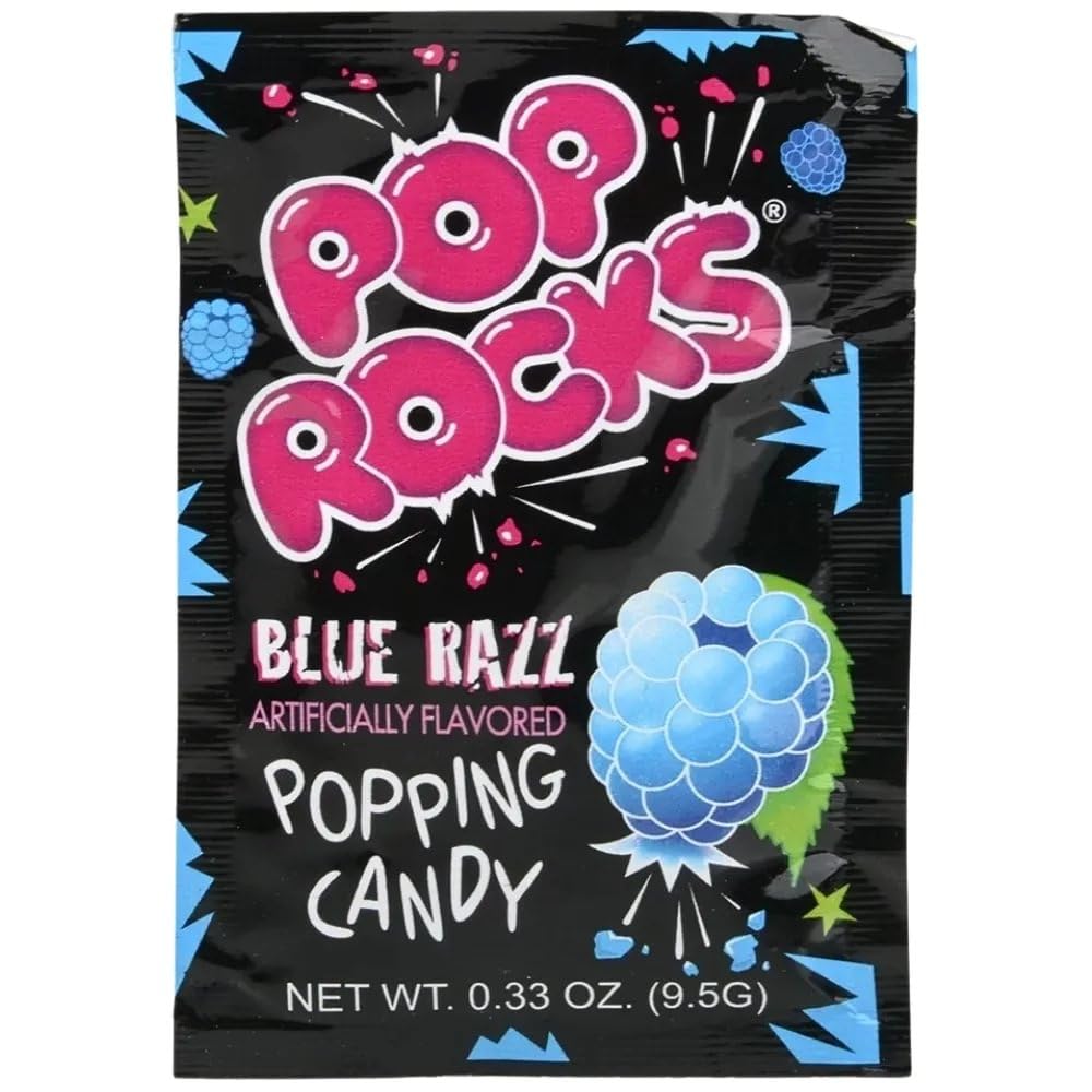 Pop Rocks Blue Razzberry Popping Candy 24 Count Bulk Pack — Learning ...