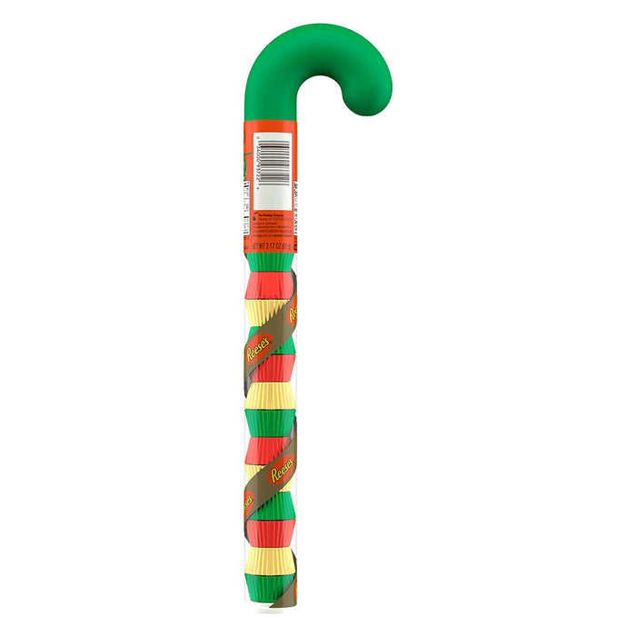 REESE'S Miniatures Peanut Butter Cups Christmas Candy Cane 2.17oz