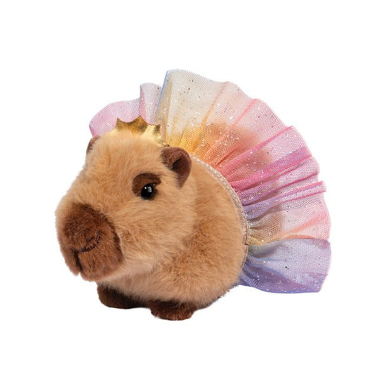 Capybara Plush with Rainbow Tutu