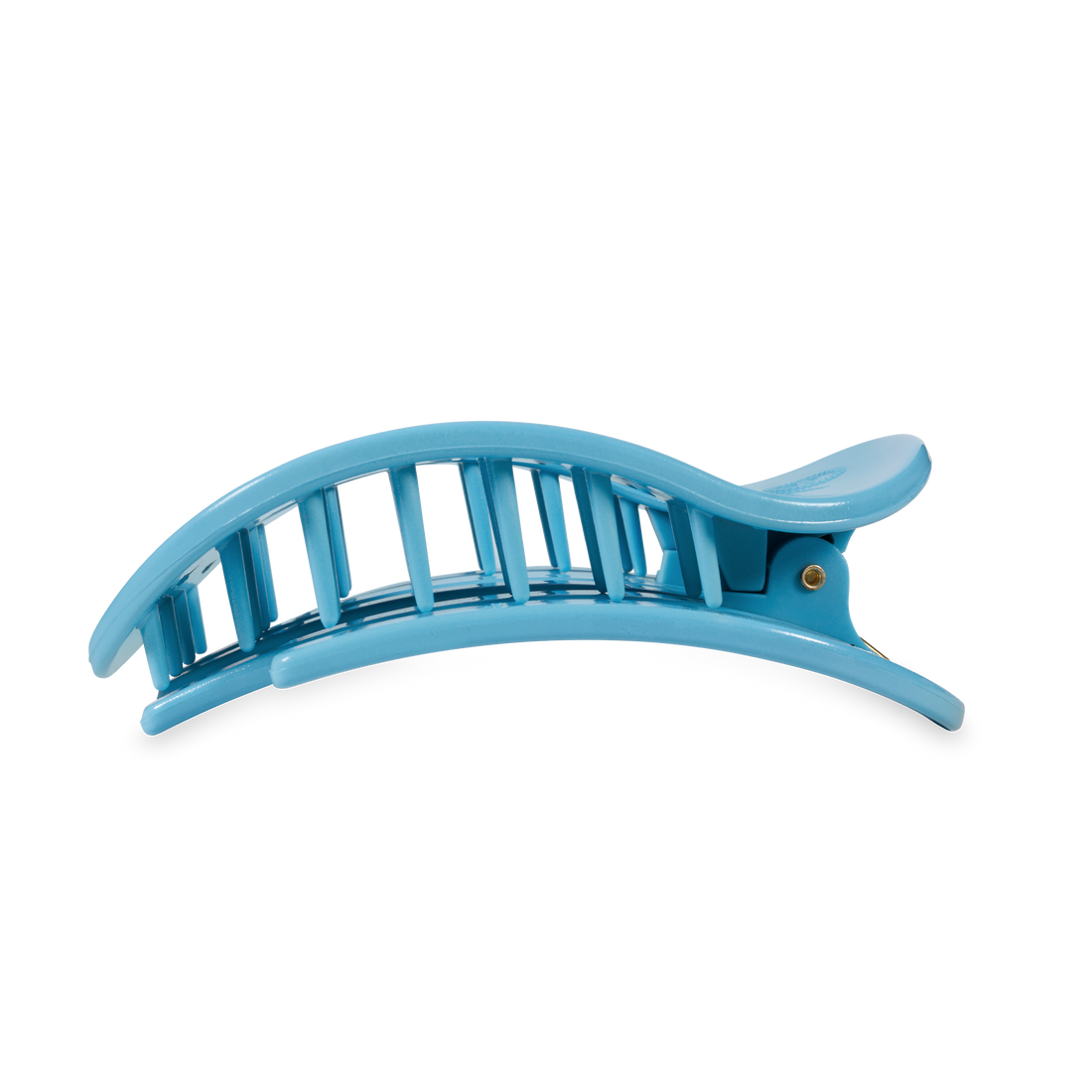 Teleties Medium Flat Round Hair Clip Summer Sky
