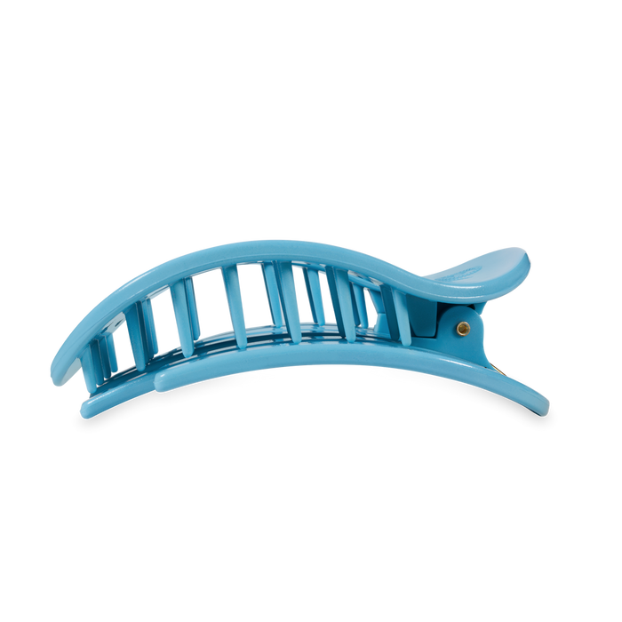 Teleties Medium Flat Round Hair Clip Summer Sky