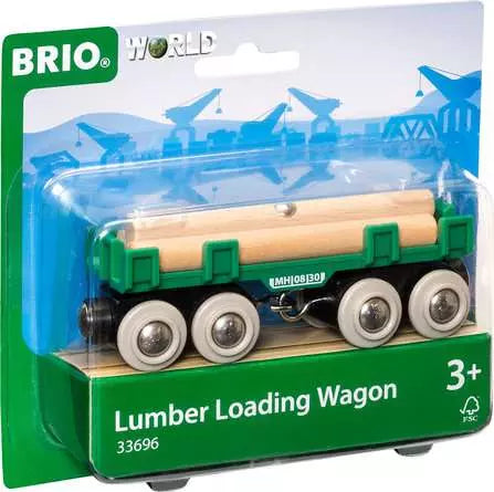 BRIO World Lumber Loading wagon
