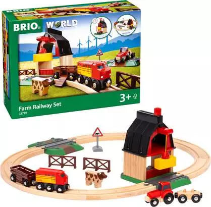 BRIO World Train Set Farm Railway Set