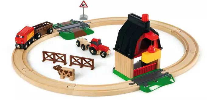 BRIO World Train Set Farm Railway Set