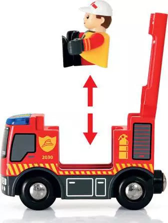 BRIO World Firefighter Train Set