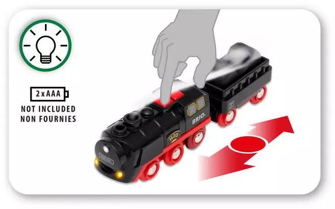 BRIO World Battery-operated Steaming Train