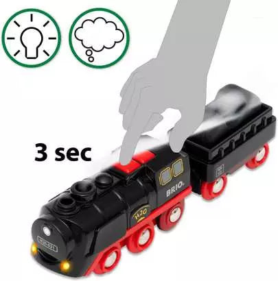 BRIO World Battery-operated Steaming Train