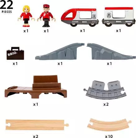 BRIO World Starter Travel Train Set