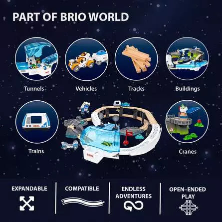 BRIO World Space Station Train Set
