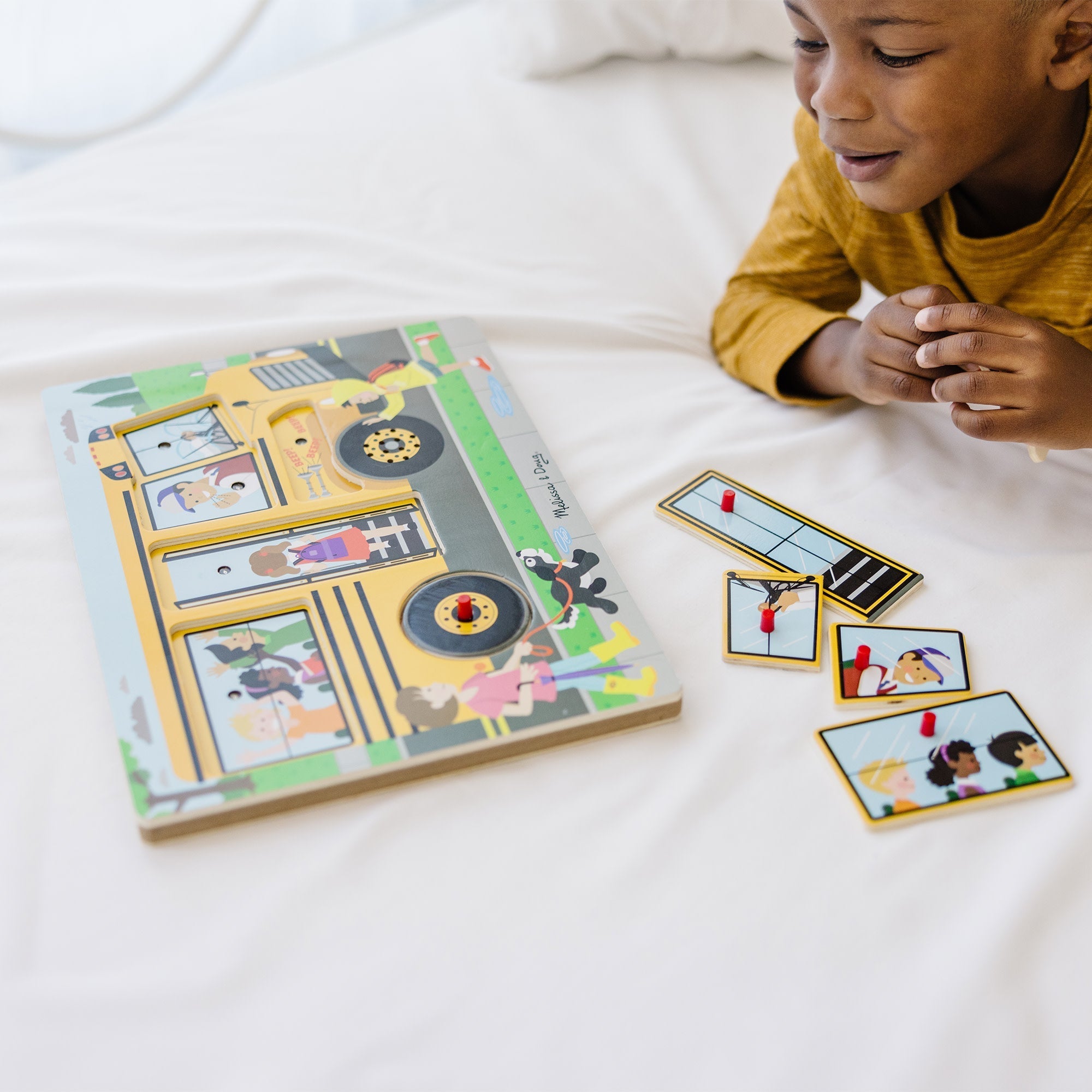 Melissa & Doug The Wheels on the Bus Sound Puzzle 6 Pieces