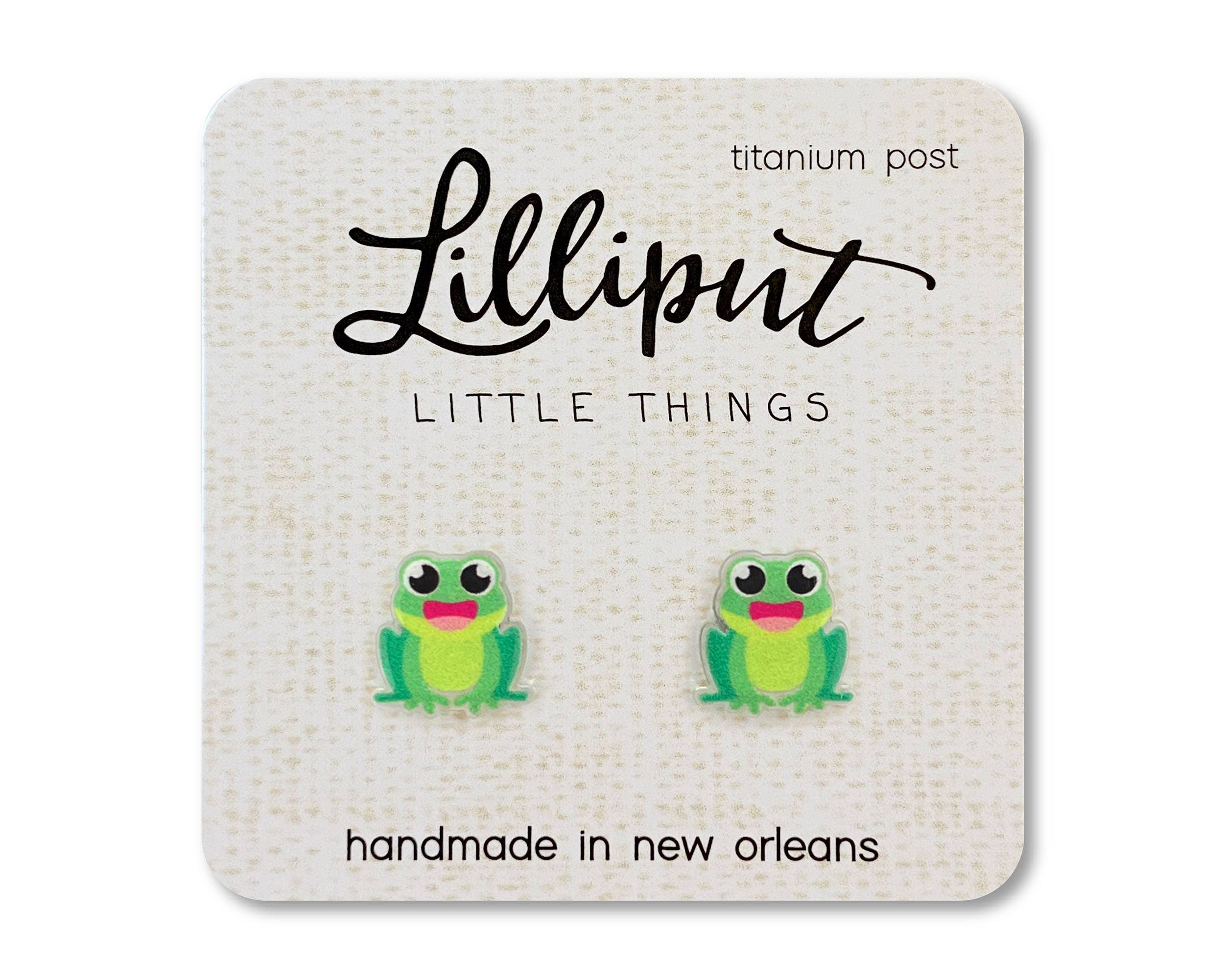 Lilliput Frog Earrings