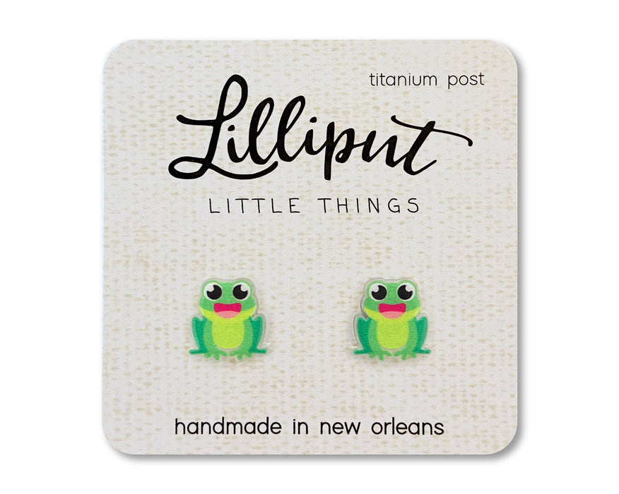 Lilliput Frog Earrings