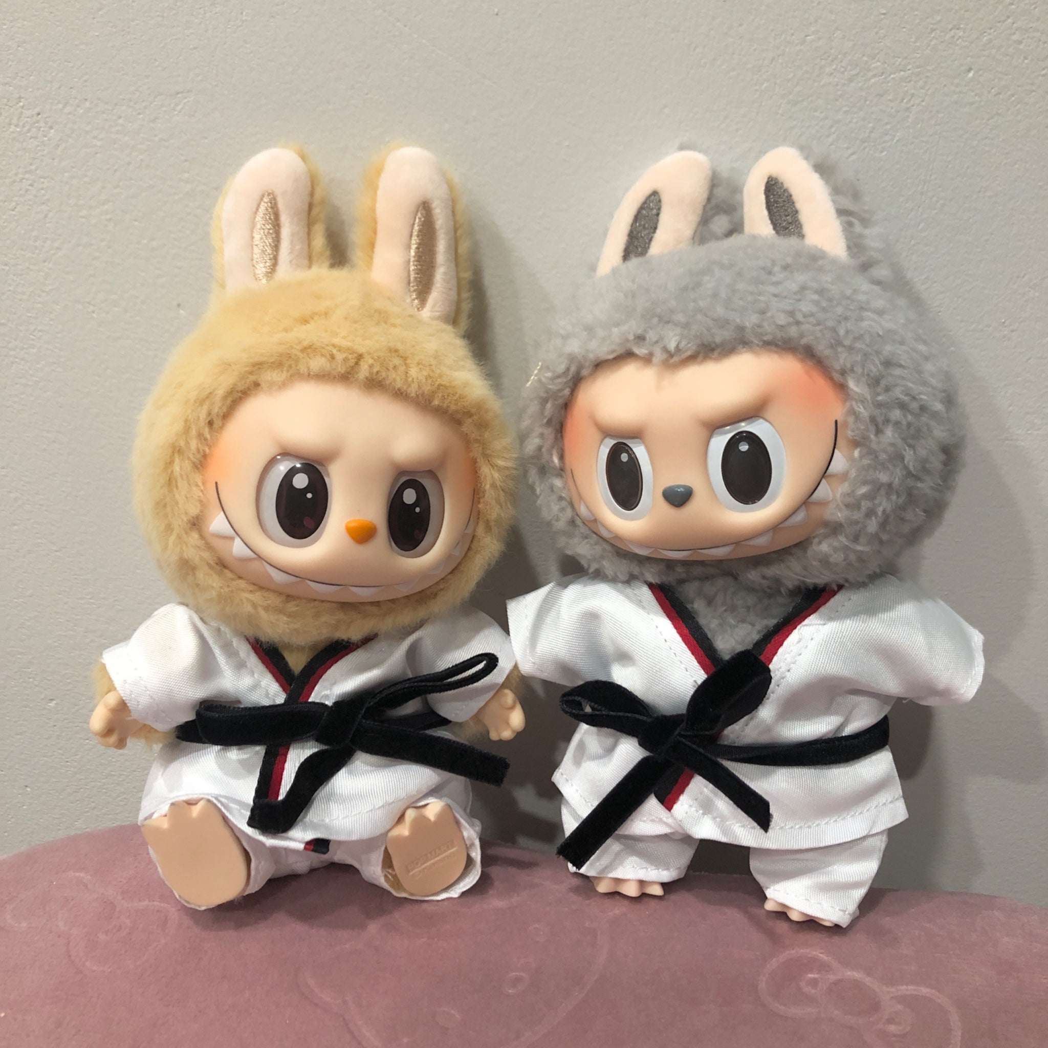 Labubu Taekwondo Outfit Black Belt