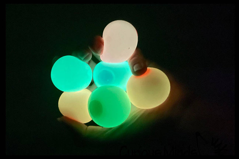 Single Small Glow in the Dark Doh Filled 1.5
