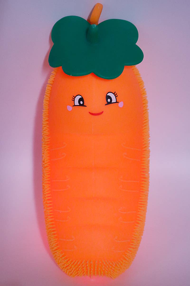 Jumbo Caterpillar Pea Beans Spiky Puffer LED Light-Up Squishy
