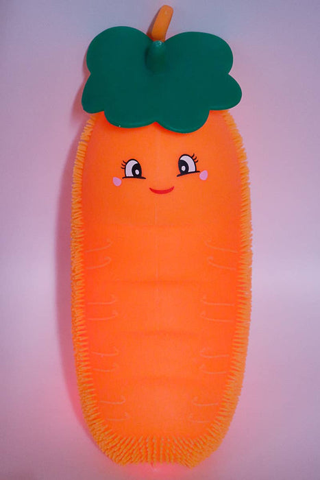 Jumbo Caterpillar Pea Beans Spiky Puffer LED Light-Up Squishy