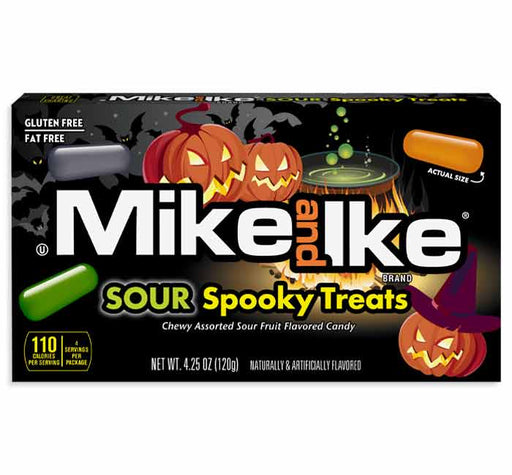 Mike & Ike Sour Spooky Treats Halloween Theater Box 4.25oz