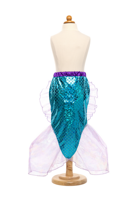 Mermaid Glimmer Skirt Set with Headband