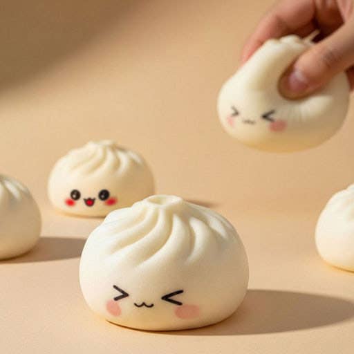 Find the Grilled Dumpling! Figure Random Squishy Fidget