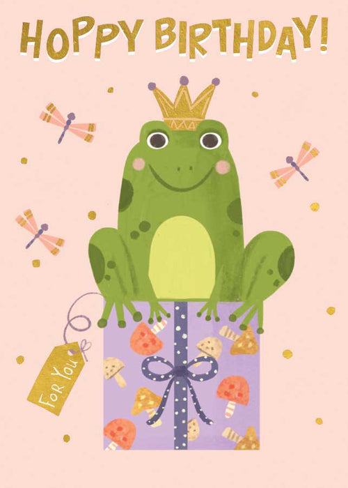 Birthday Frog - Foil Card