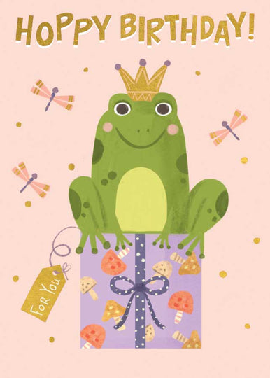 Birthday Frog - Foil Card