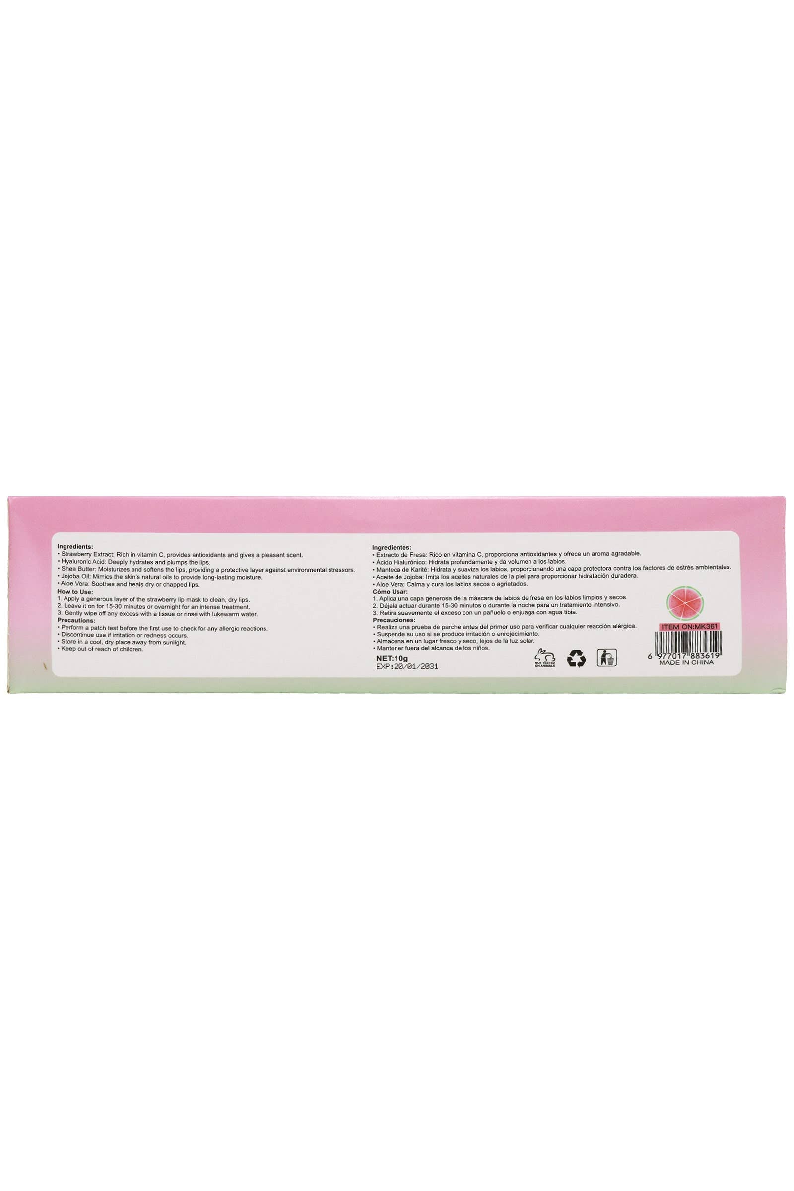 Pastel Watermelon Lip Mask Balm