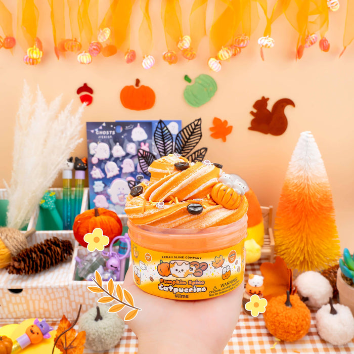 Pumpkin Spice Catpuccino Butter Signature Dome™ Kawaii Slime