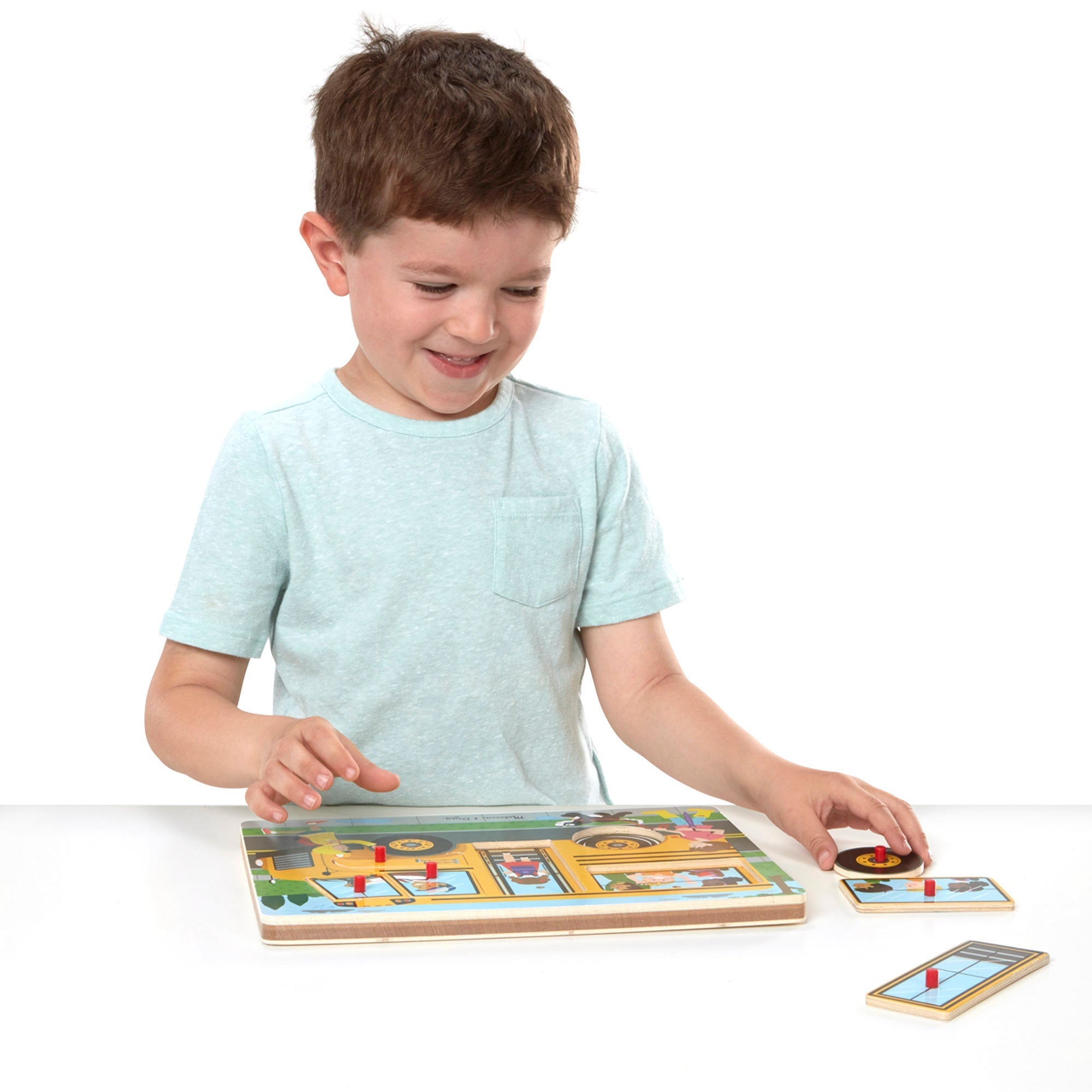Melissa & Doug The Wheels on the Bus Sound Puzzle 6 Pieces