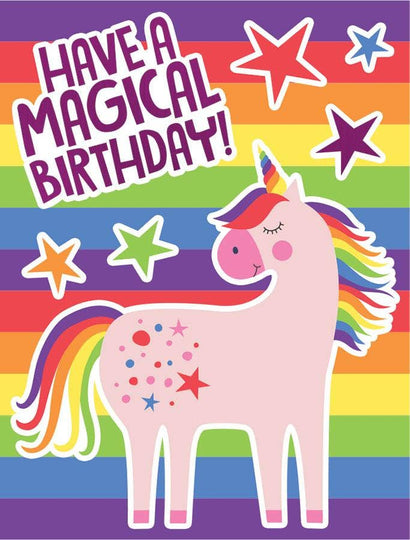 Rainbow Foil Unicorn Gift Enclosure