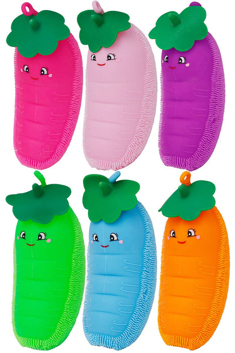 Jumbo Caterpillar Pea Beans Spiky Puffer LED Light-Up Squishy