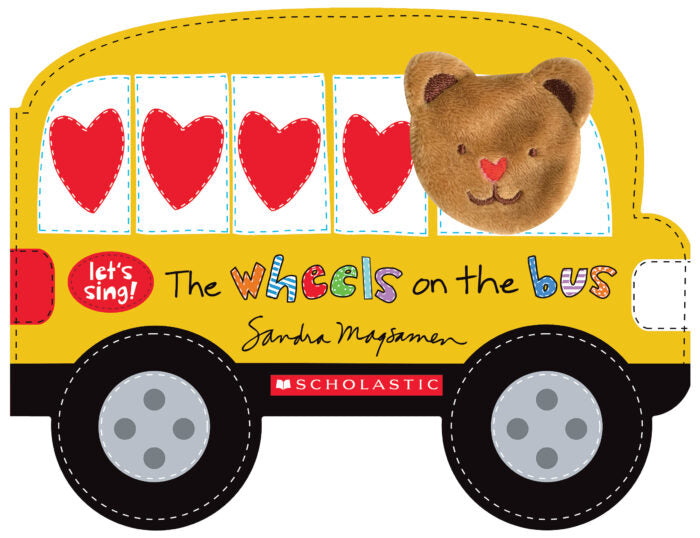 The Wheels on the Bus Sandra Magsamen Finger Puppet Board Book