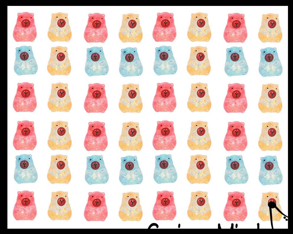Single Capybara Cute Sugar Ball - Thick Glue/Gel Syrup Molasses