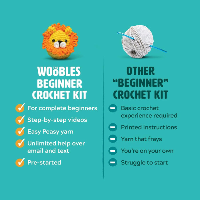 The Woobles Dinosaur Fred Crochet Kit