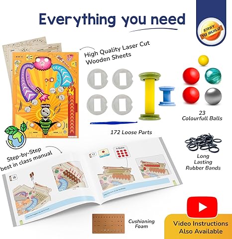 Pinball Machine DIY Wooden Toy