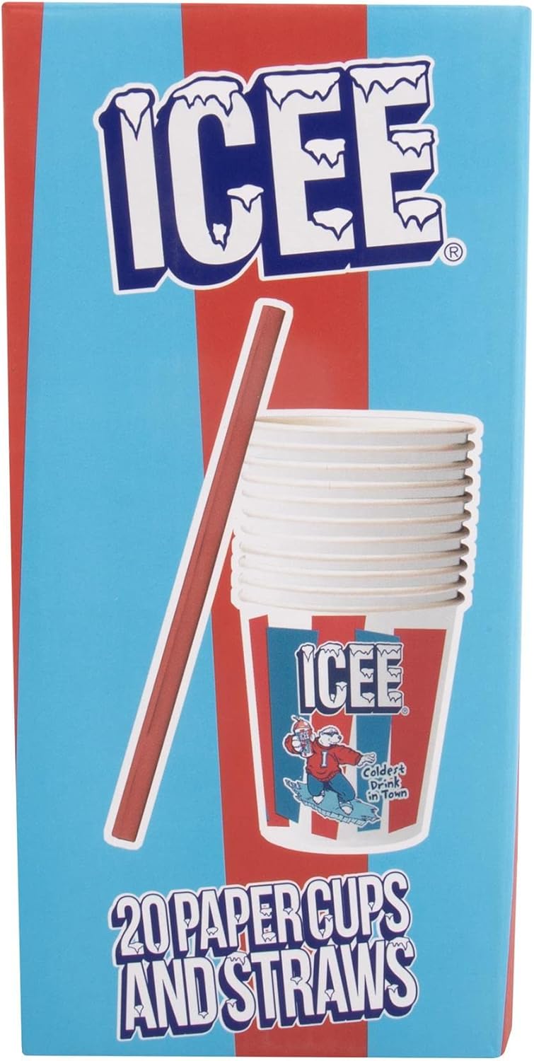 ICEE Paper Cups & Straws Pack