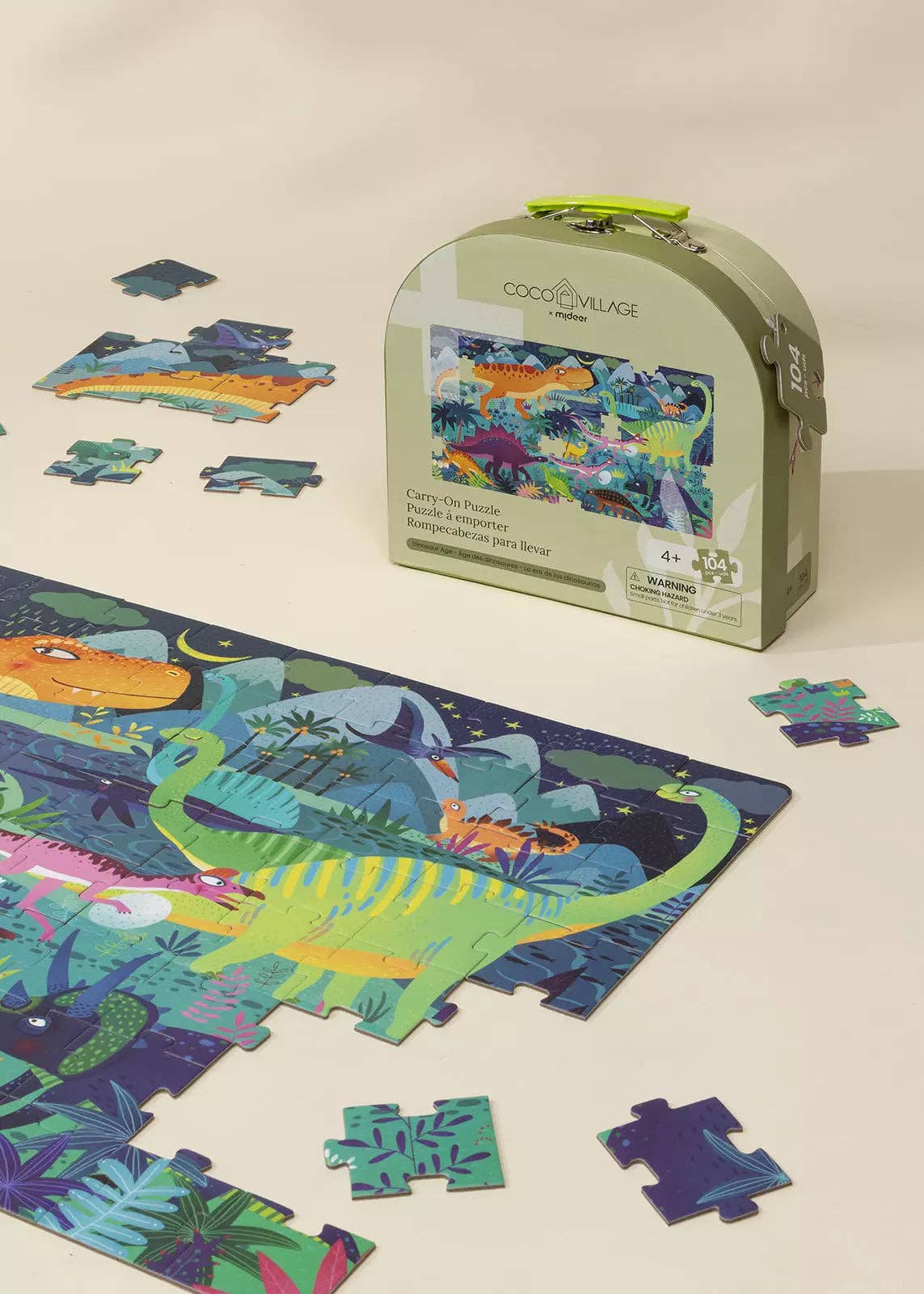Carry-On Puzzle - Dinosaur Age - 104pcs