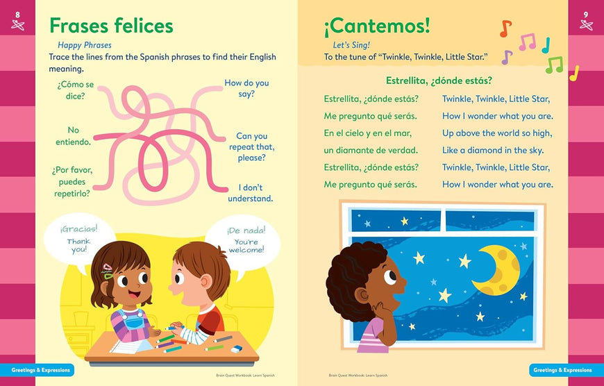 Brain Quest Workbook: Learn Spanish