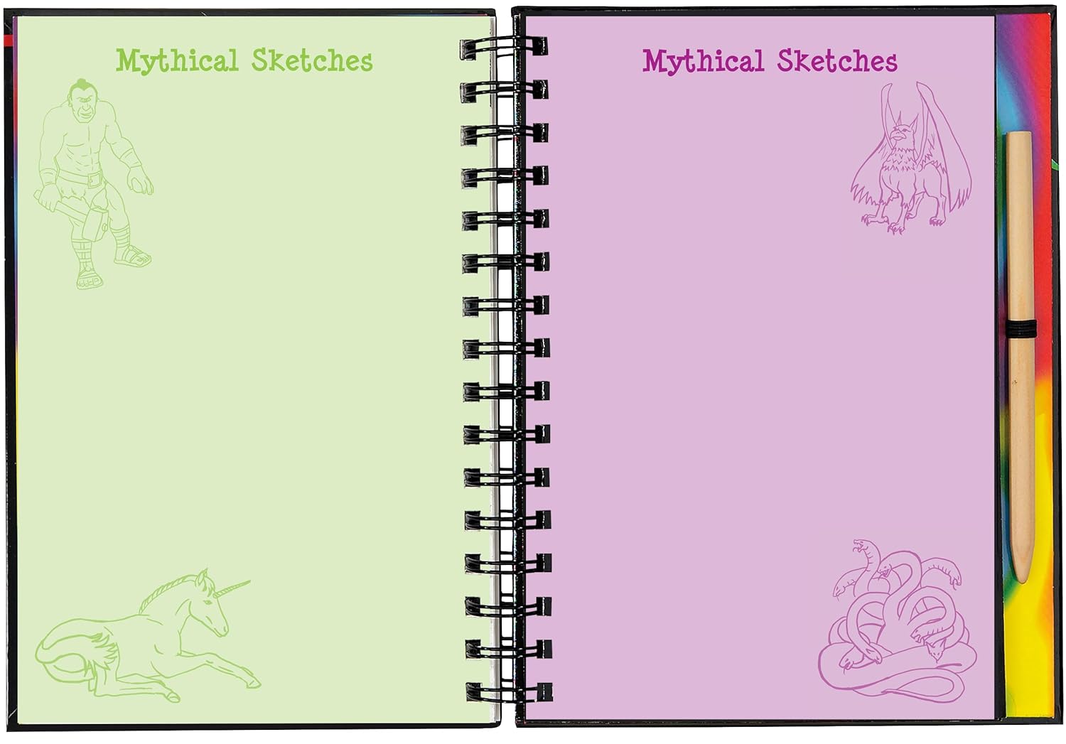 Dragons and Mythical Creatures Scratch and Sketch Book