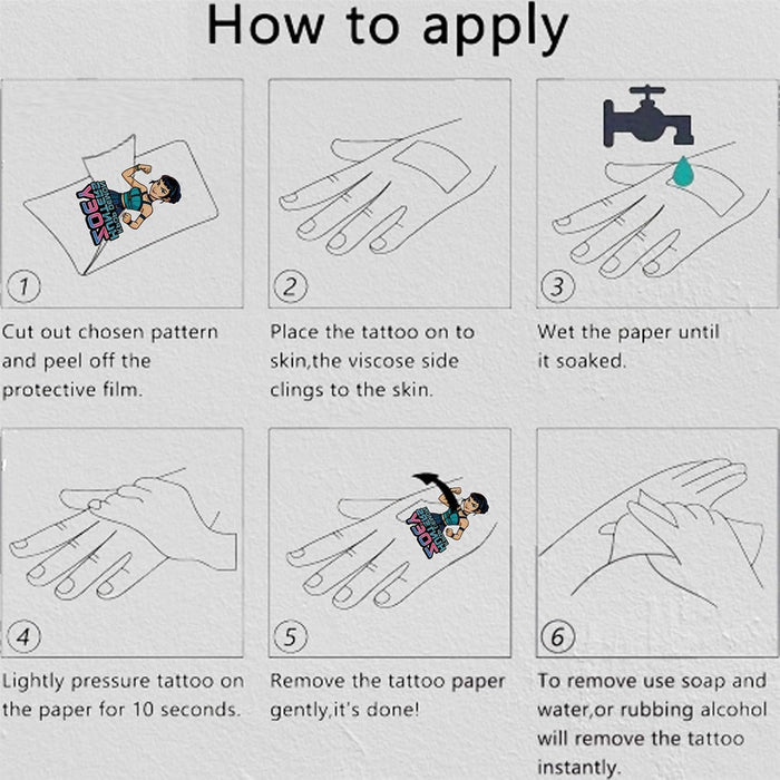 Fun Demon Hunters Kids Temporary Tattoos - 20 Sheets Party Favors