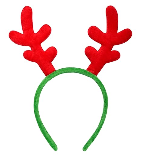 iscream Holiday Joy Soft Fleece Reindeer Horns Headband